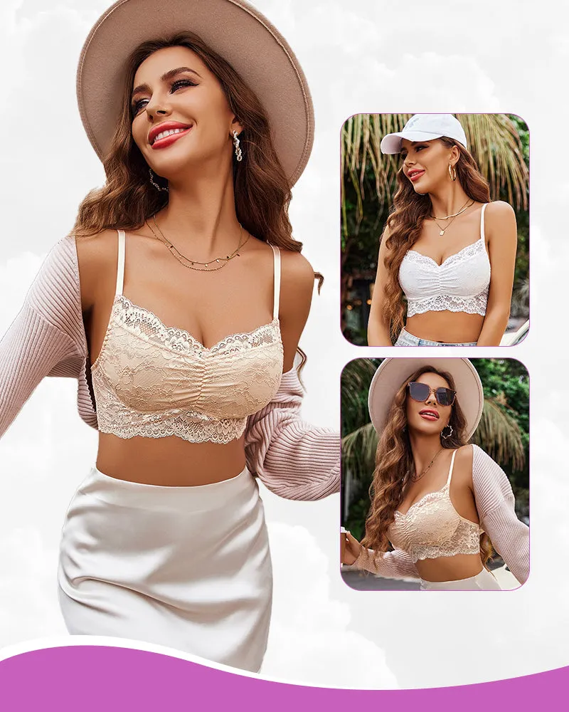 2 Pack Lace Bralette Y2k Crop Top