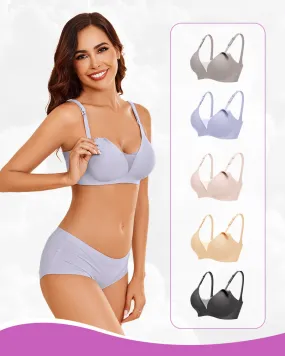 2 Pack Nursing Bras Wireless Bralettes