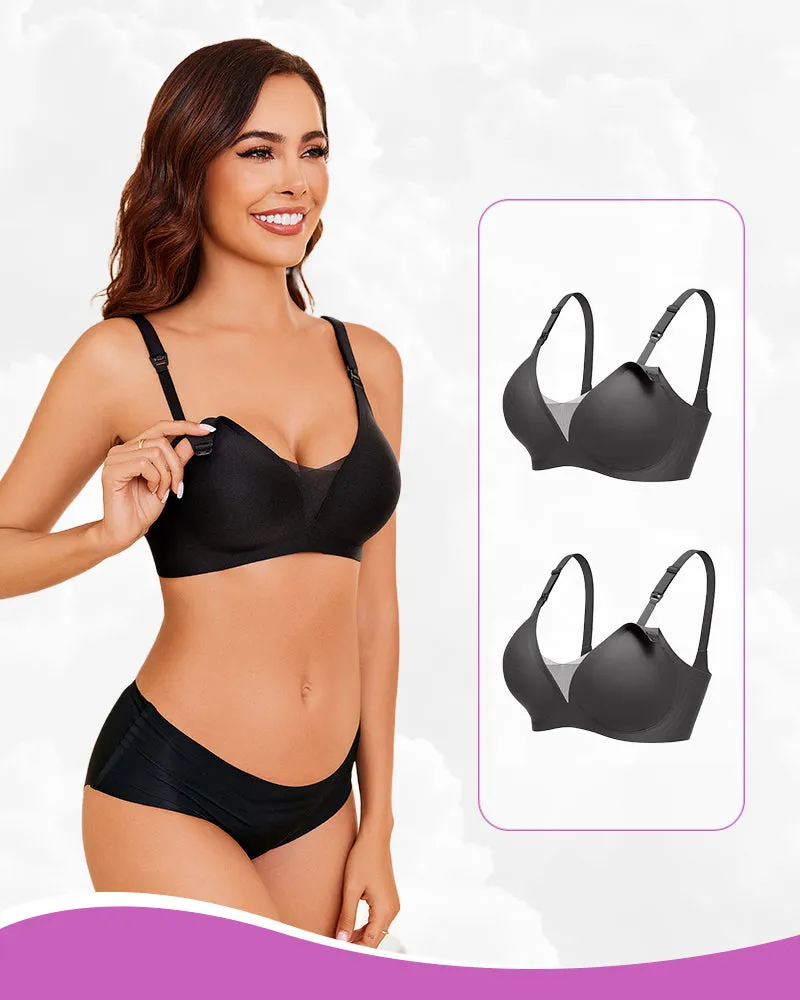 2 Pack Nursing Bras Wireless Bralettes