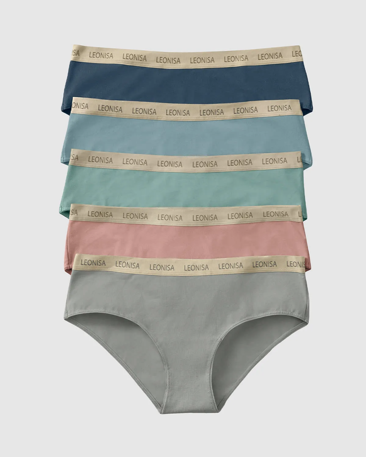 5-Pack Cotton Blend Hipster Panties