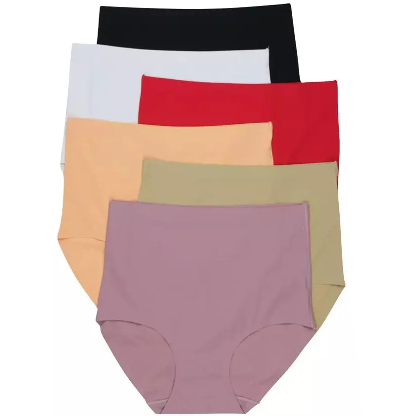 6-Pack: Women's Slick and Slimming High Waisted Laser Cut Panties