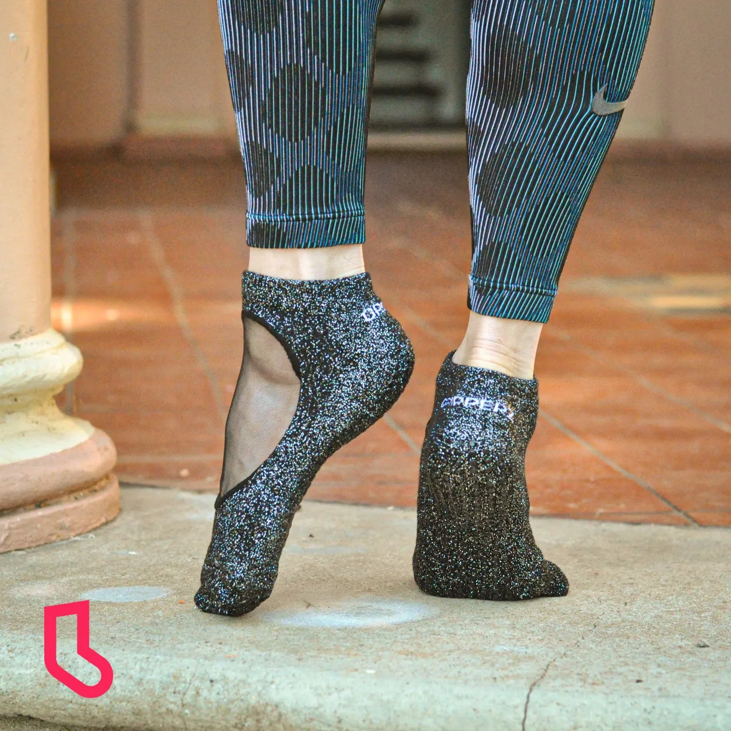 Ballet Socks in Midnight Shimmer