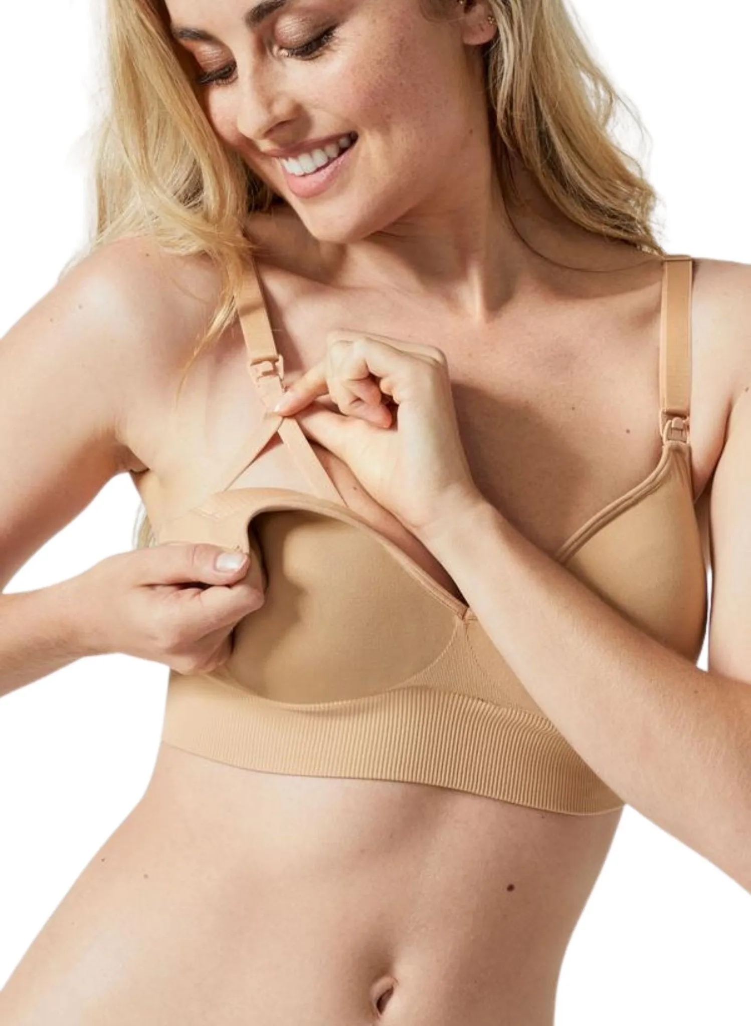 BLANQI Body Cooling Maternity & Nursing Bra - Nude