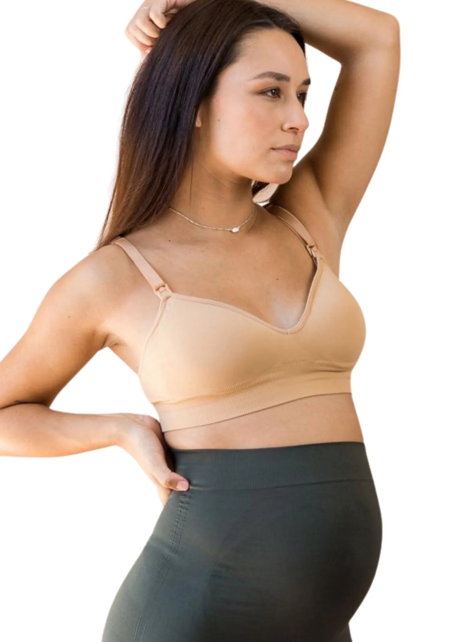 BLANQI Body Cooling Maternity & Nursing Bra - Nude