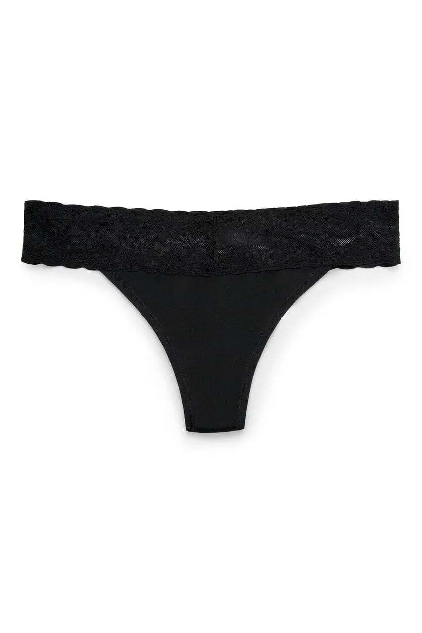 Bliss Perfection One Size Thong - Black