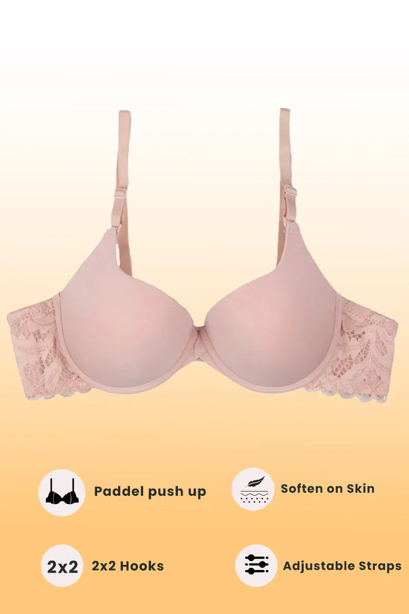 Blue European Imported Sugar Lacy Bra