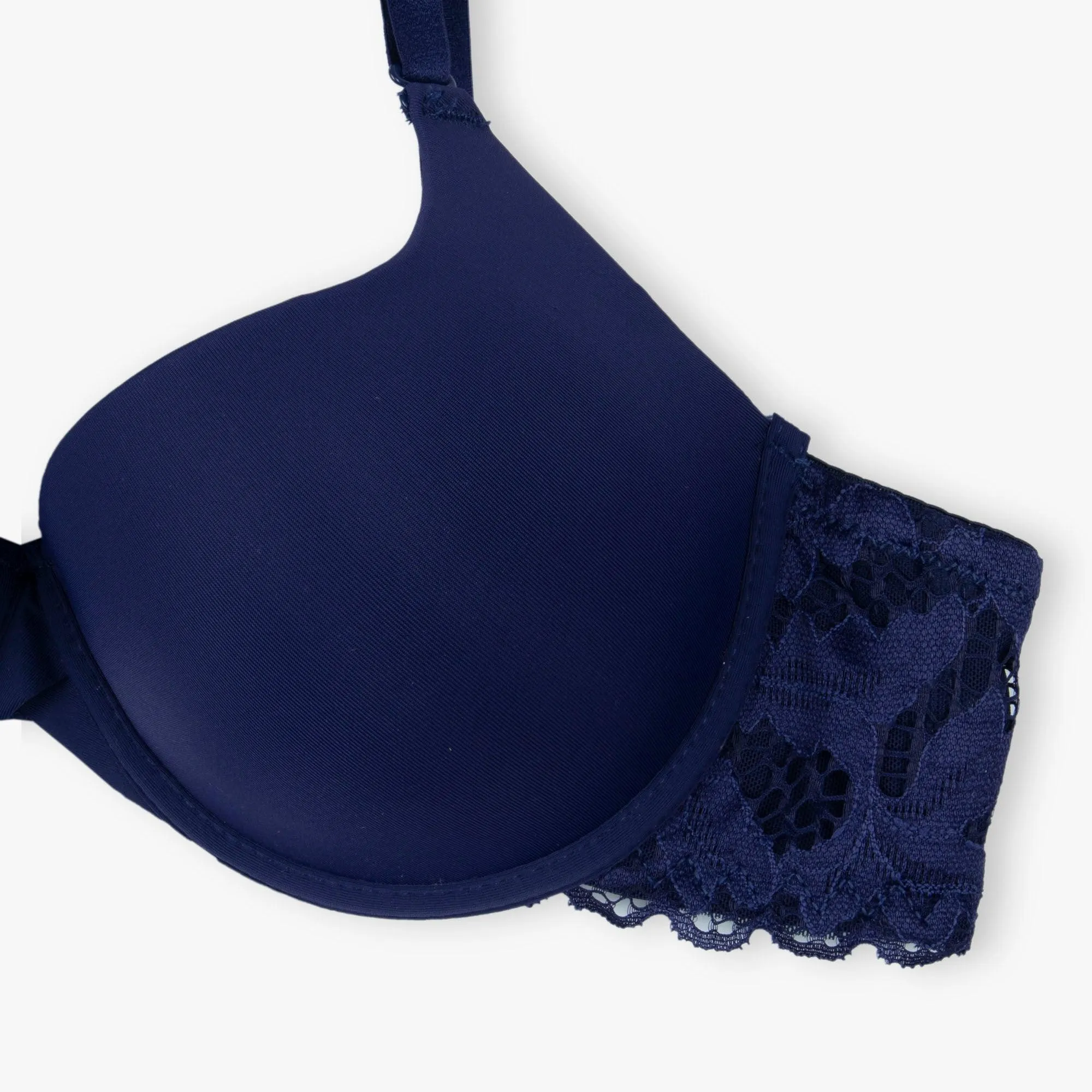 Blue European Imported Sugar Lacy Bra