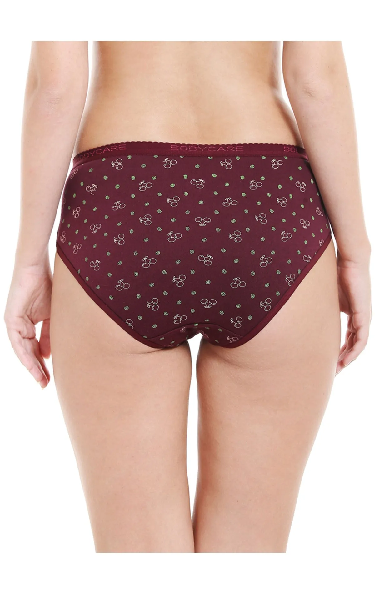 Bodycare 100% Cotton Printed High Cut Panty - 4000