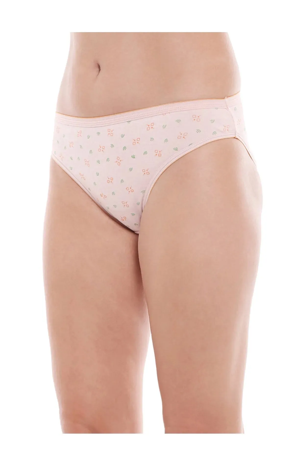 Bodycare 100% Cotton Printed High Cut Panty-5200