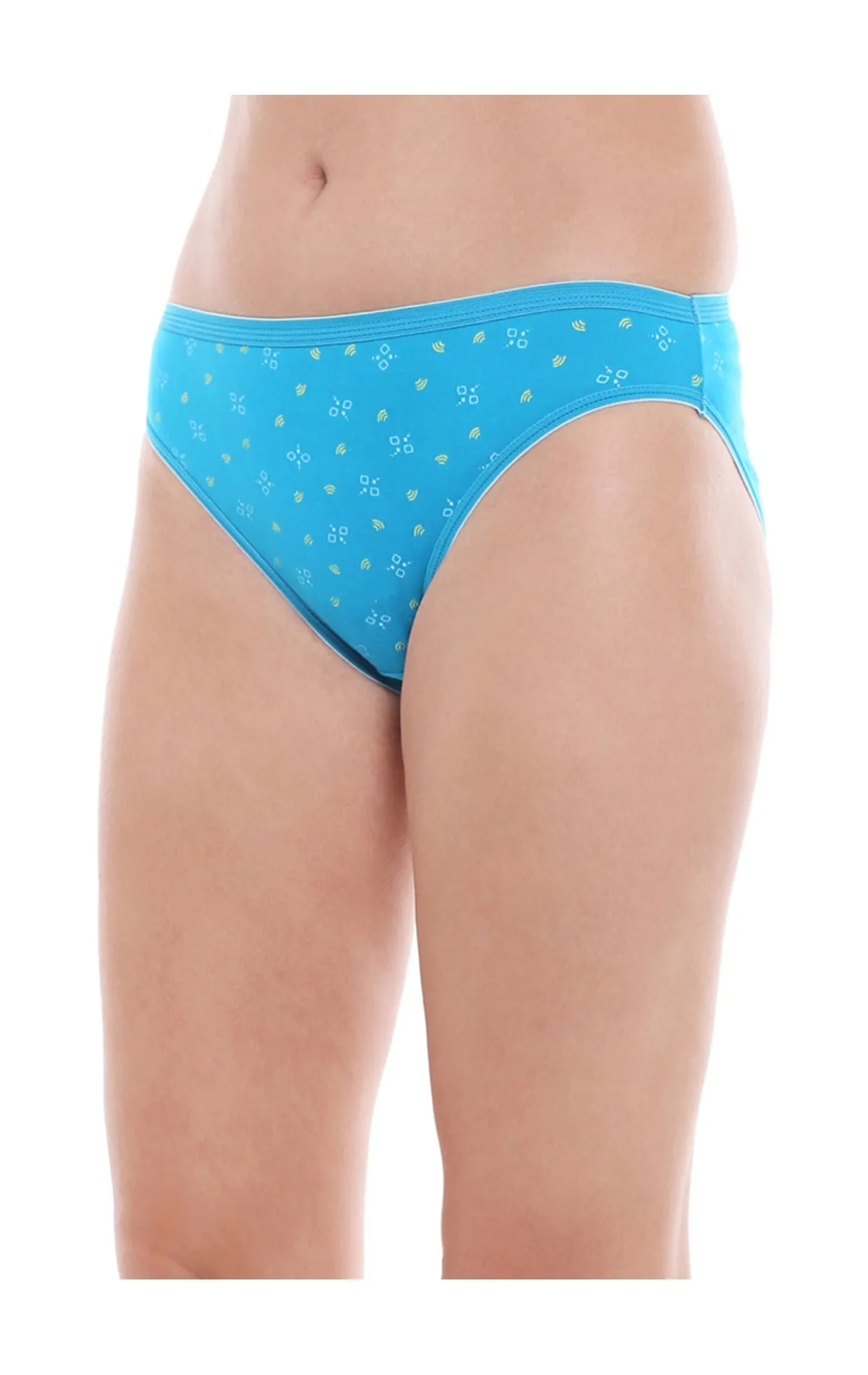 Bodycare 100% Cotton Printed High Cut Panty-5200