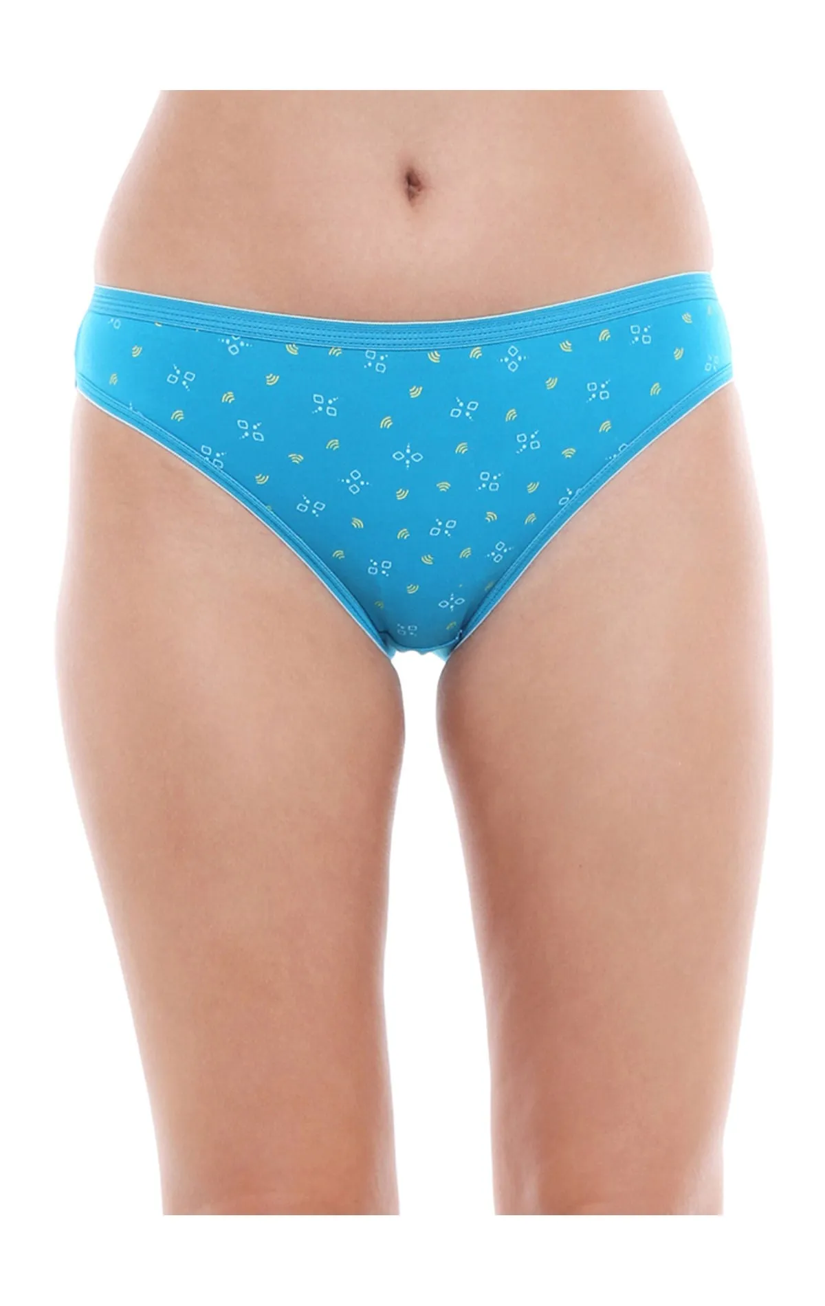 Bodycare 100% Cotton Printed High Cut Panty-5200