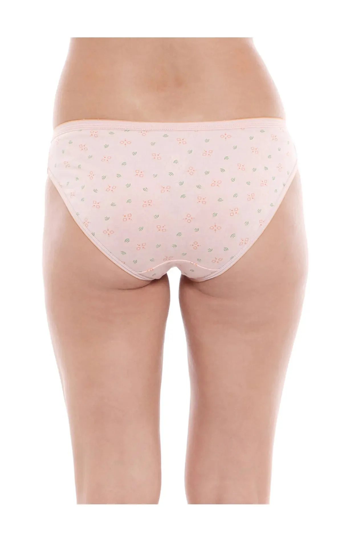 Bodycare 100% Cotton Printed High Cut Panty-5200