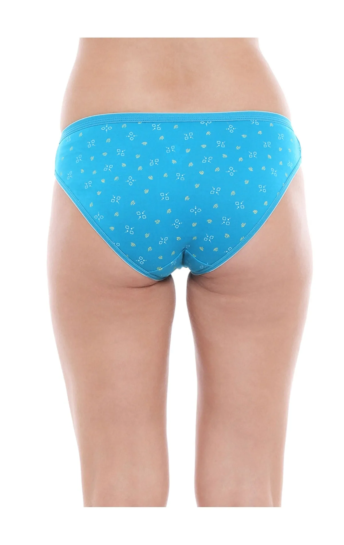 Bodycare 100% Cotton Printed High Cut Panty-5200