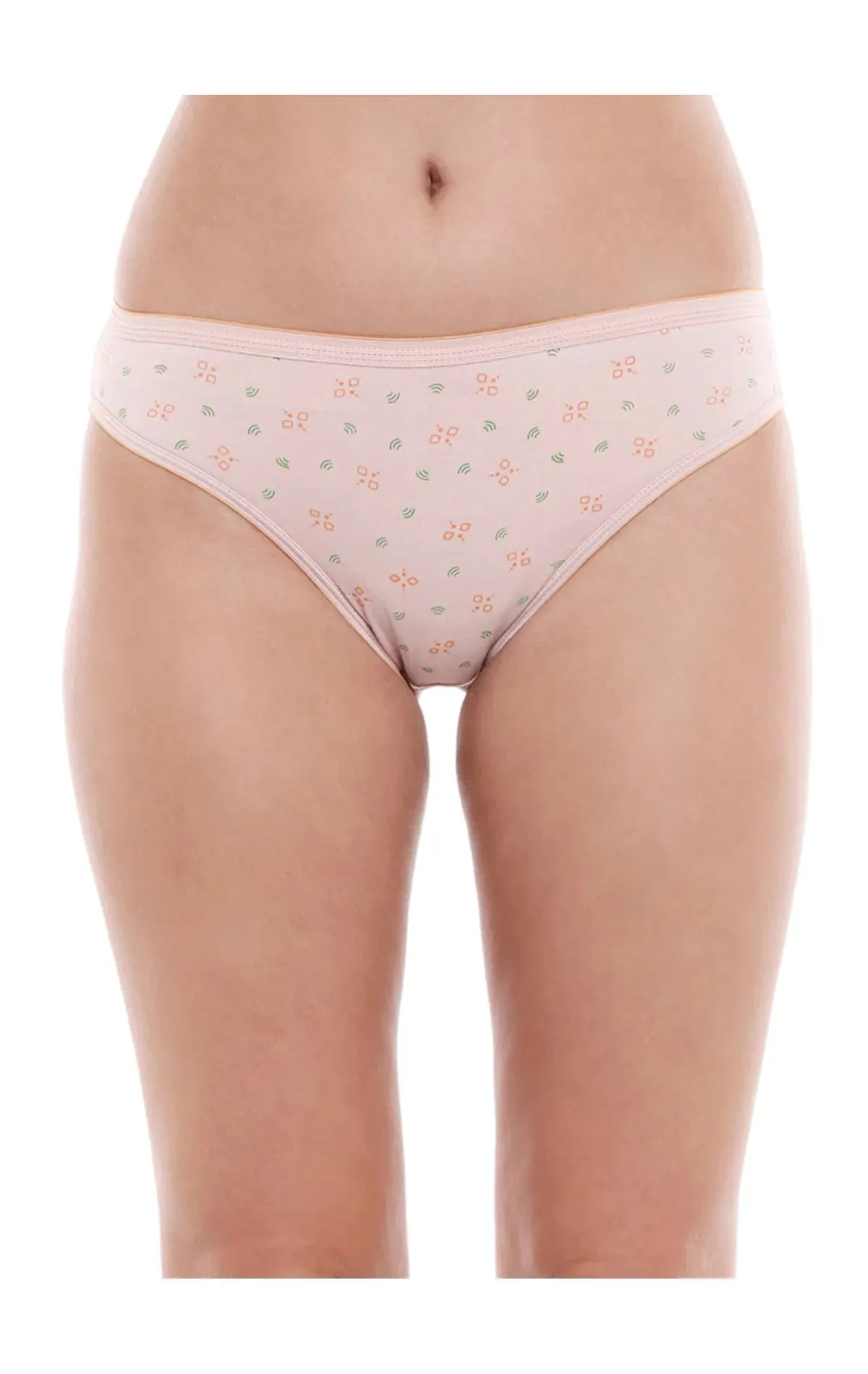 Bodycare 100% Cotton Printed High Cut Panty-5200