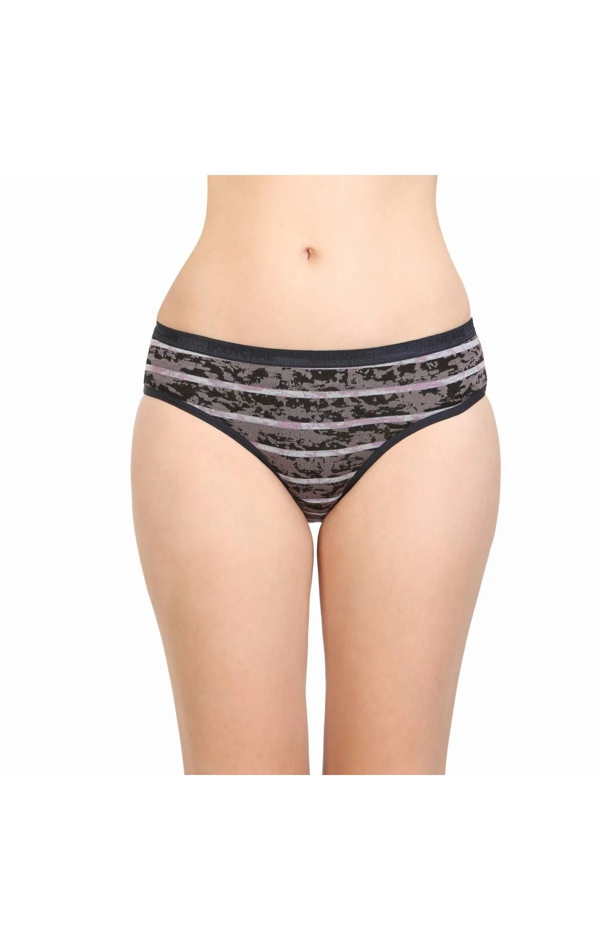 Bodycare 100% Cotton Printed High Cut Panty-8016