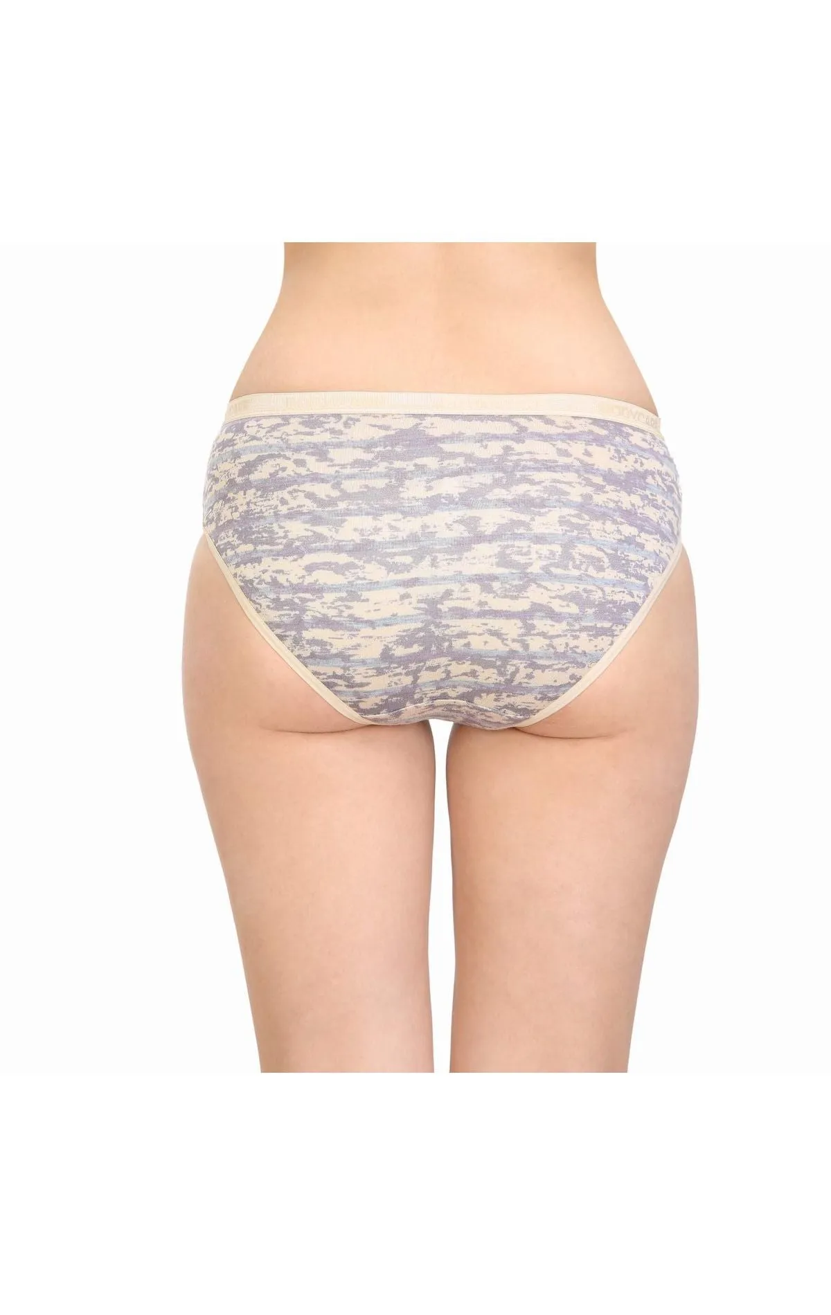 Bodycare 100% Cotton Printed High Cut Panty-8016