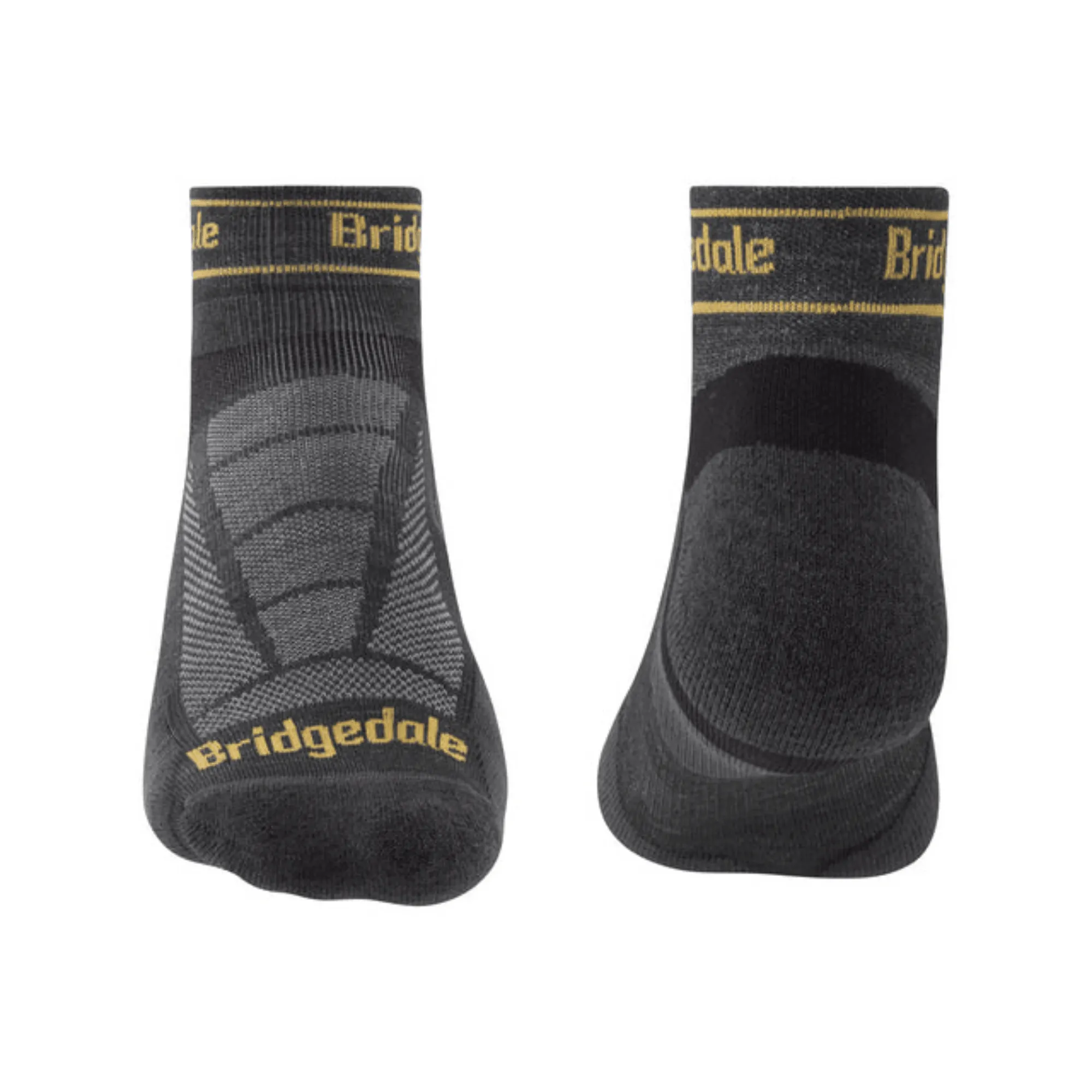 Bridgedale Socks Trail Run Ultra Light Low Merino Gunmetal