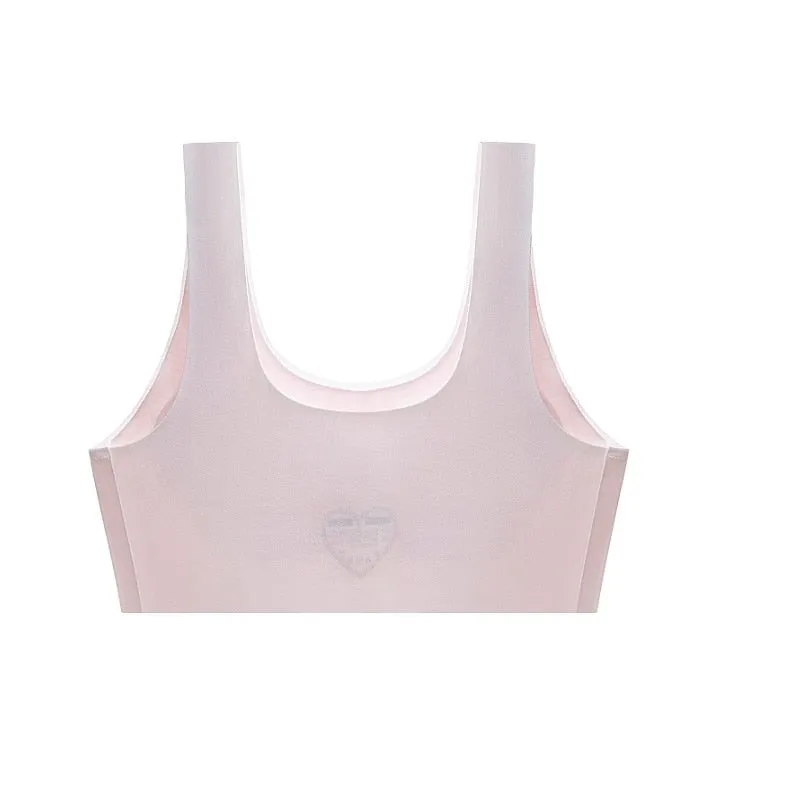 Comfortable Breathable Puberty Girls' Wireless Training Bra