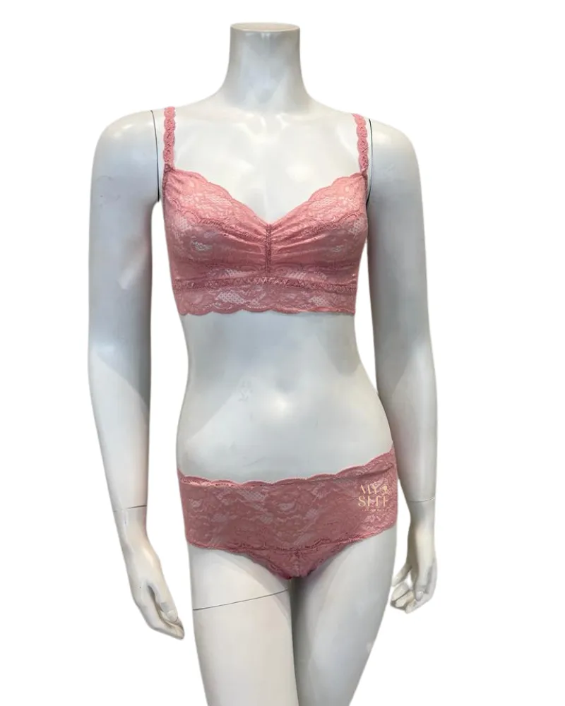 Cosabella Jaipur Pink Sweetie Bralette & Panty Set