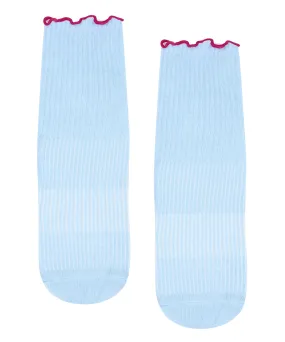 Crew Non Slip Grip Socks - Vintage Baby Blue