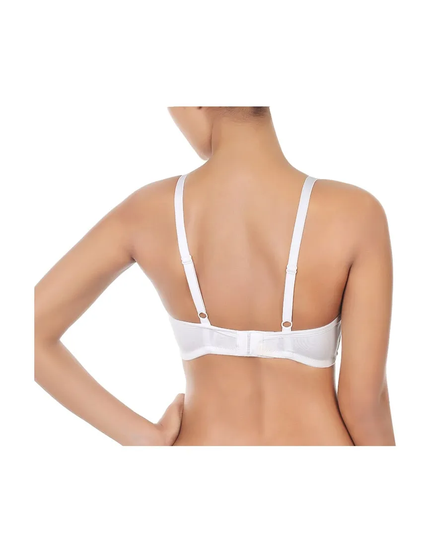 DOUBLE LAYERED WIRE-FREE NURSING BRA-WHITE