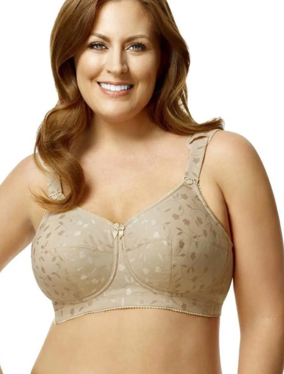 Elila Jacquard Soft Cup Bra, Nude | Nude Soft Cup Bras | Nude Full Coverage Bras