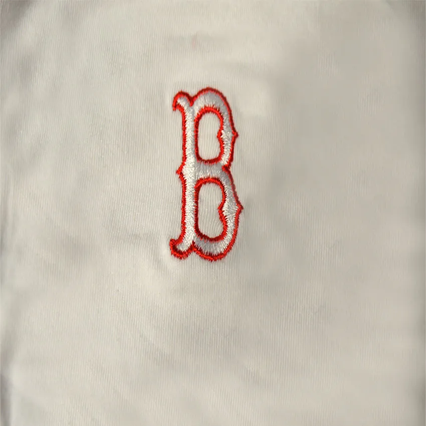 Embroidered Monogram B for Boston Red Sox White Cotton Panty