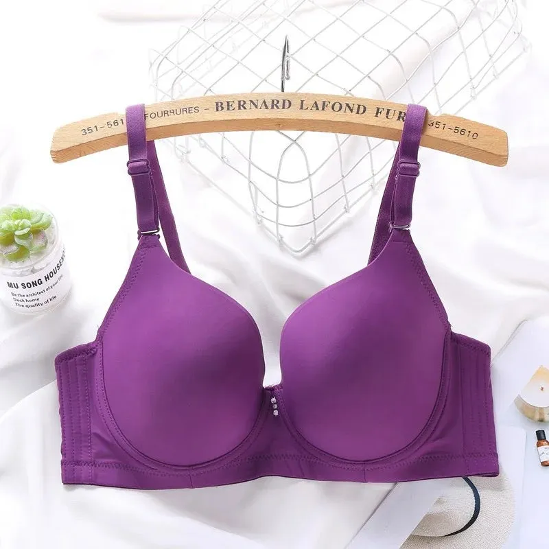 Espico Pink Padded Wired T-Shirt Bra - Purple