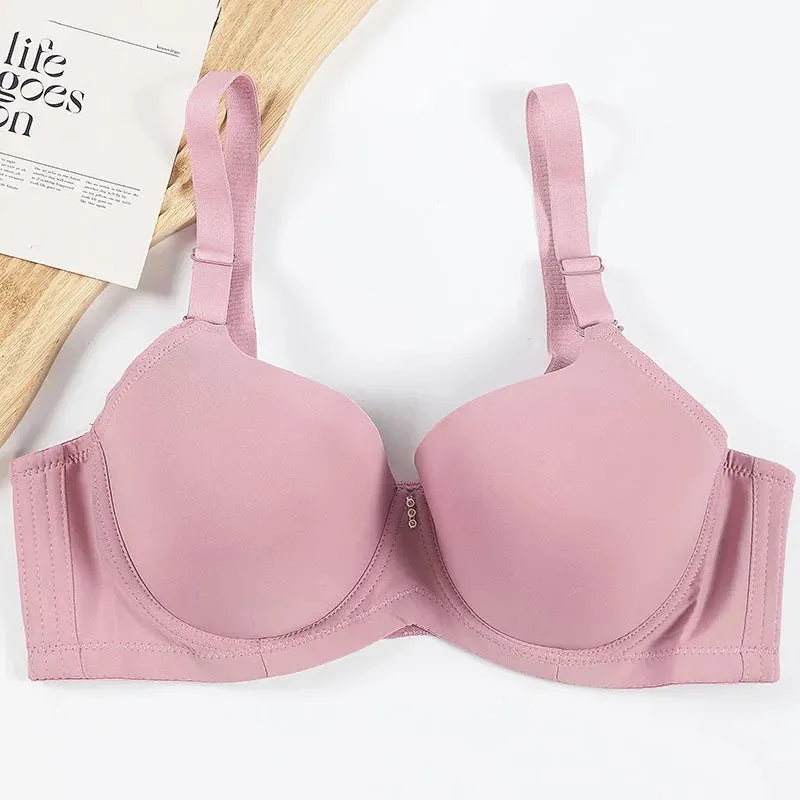 Espico Pink Padded Wired T-Shirt Bra - Purple