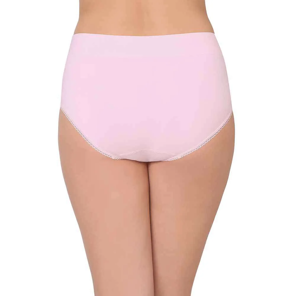 Feeling Flexible High Waist Full Coverage Everyday Wear Brief Panty - Light Pink