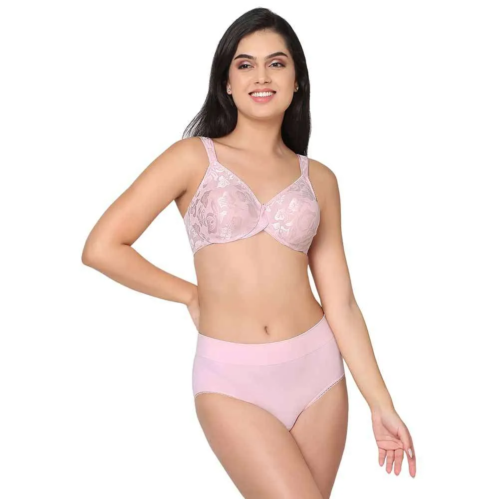 Feeling Flexible High Waist Full Coverage Everyday Wear Brief Panty - Light Pink