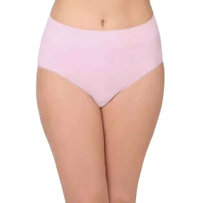 Feeling Flexible High Waist Full Coverage Everyday Wear Brief Panty - Light Pink