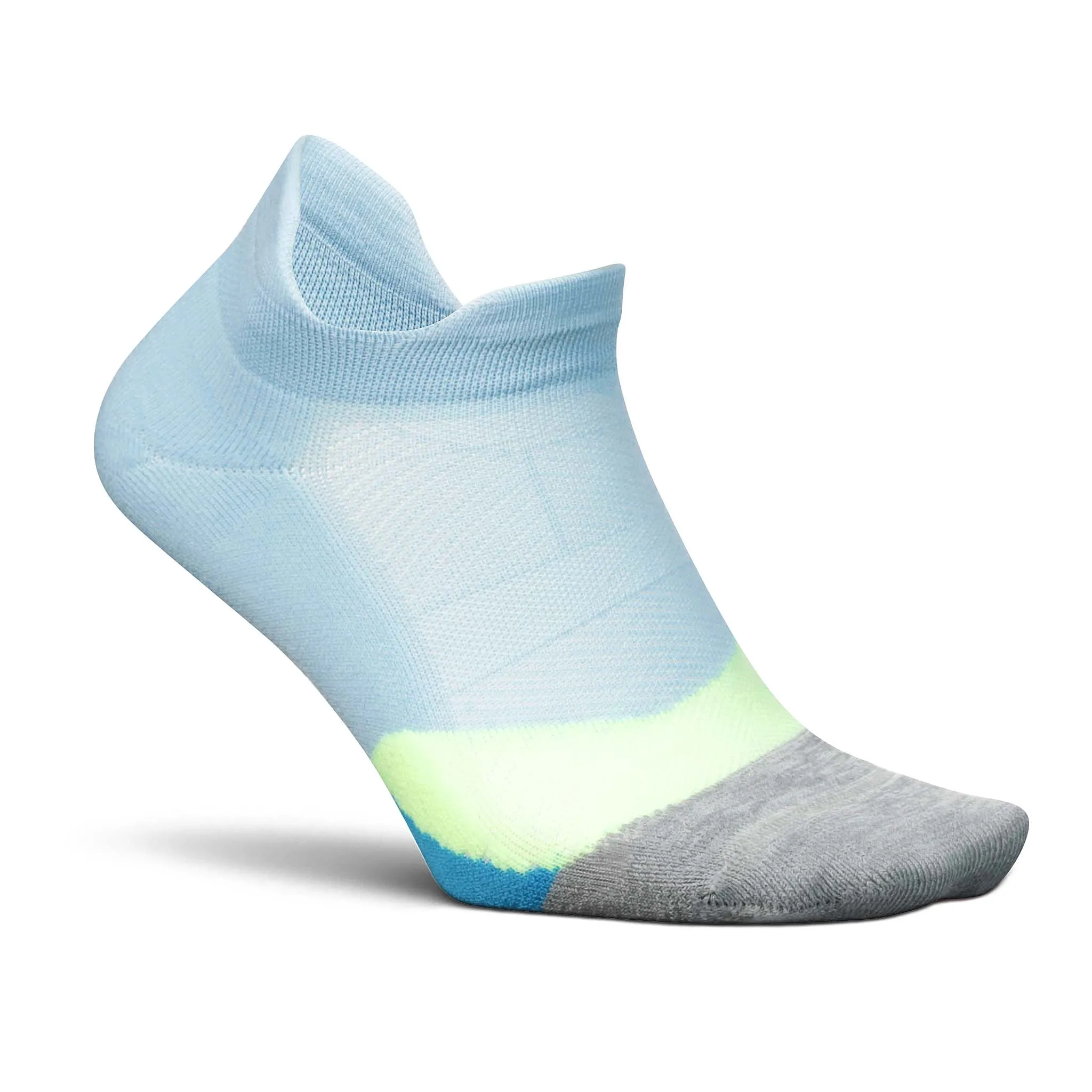 Feetures | Unisex Elite Light Cushion No Show Tab - Blue Crystal