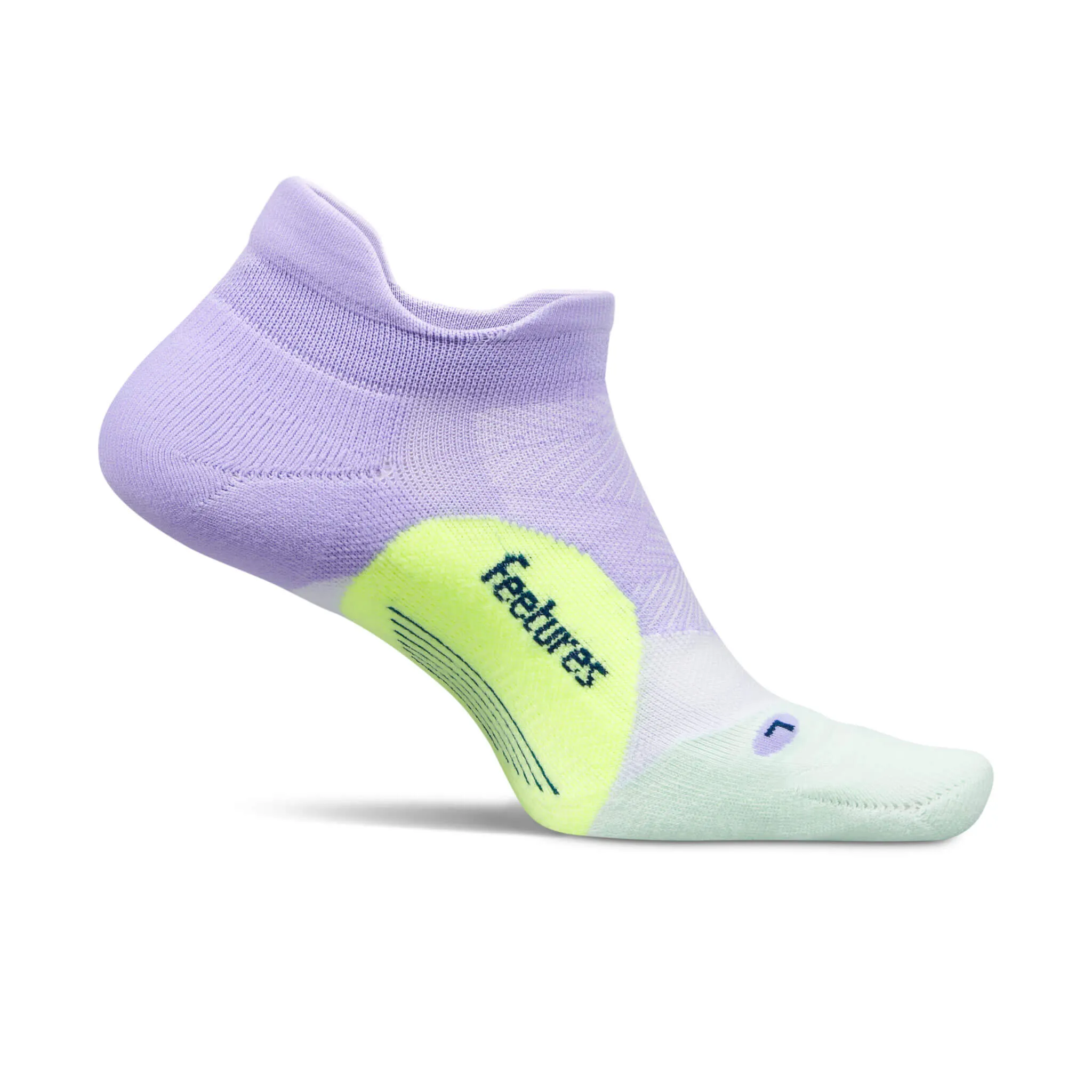 Feetures | Unisex Elite Light Cushion No Show Tab - Lavender Rush