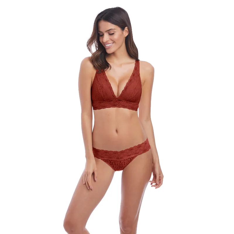 Halo Lace Soft Cup Bra Red Pear - Wacoal