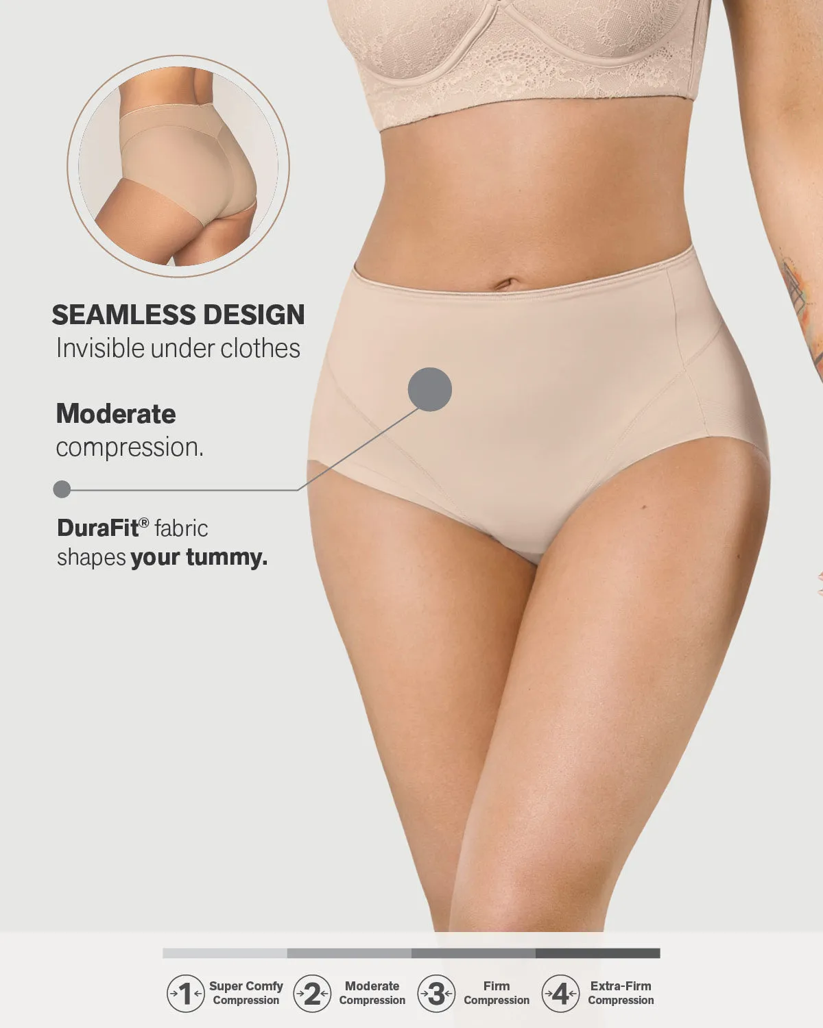 High-Cut Seamless Shaper Panty