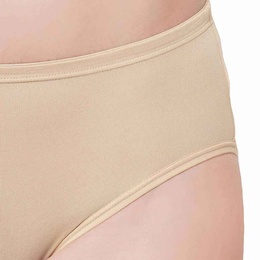 Hygieni Mid Waist Full Coverage Day Wear High Absorbency Period Panty - Beige