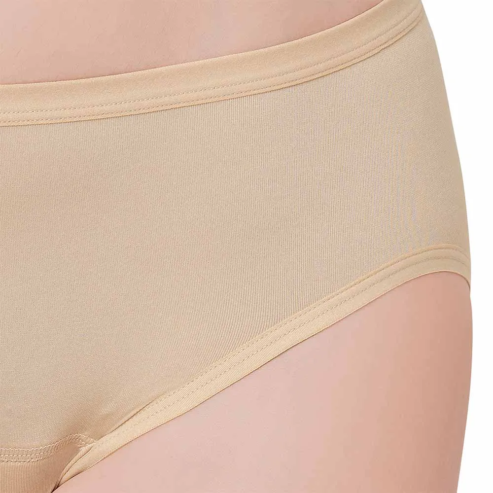 Hygieni Mid Waist Full Coverage Night Wear High Absorbency Period Panty - Beige