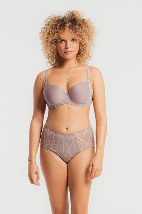 Julia High Waisted Brief Taupe