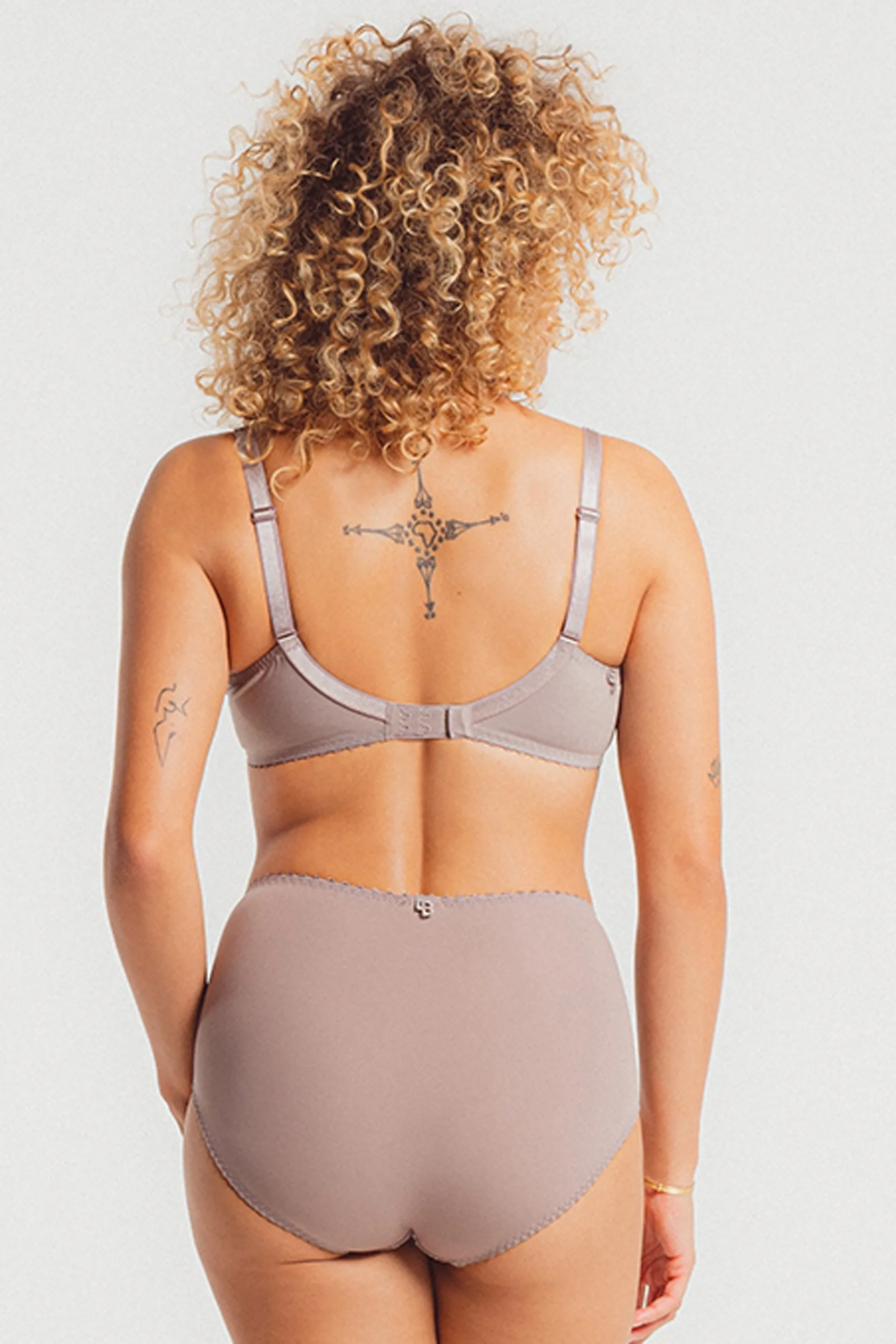 Julia High Waisted Brief Taupe