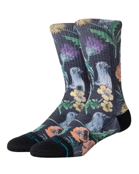 Just Flocked Socks in Black