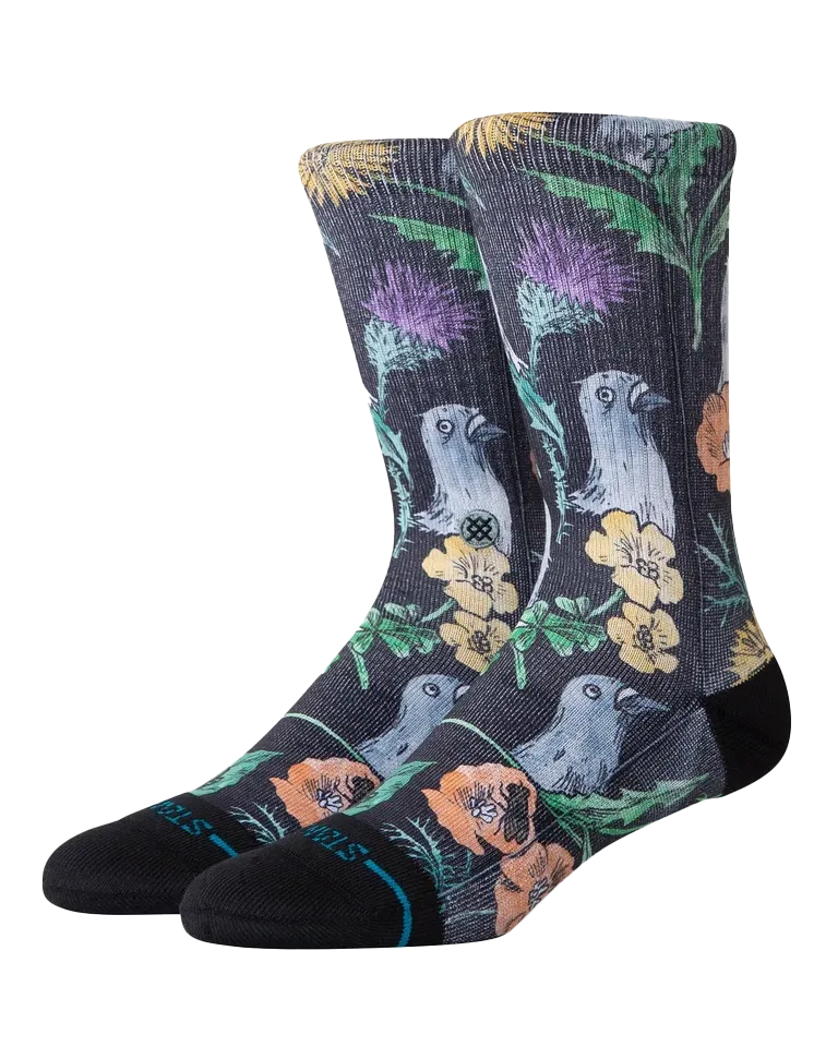 Just Flocked Socks in Black