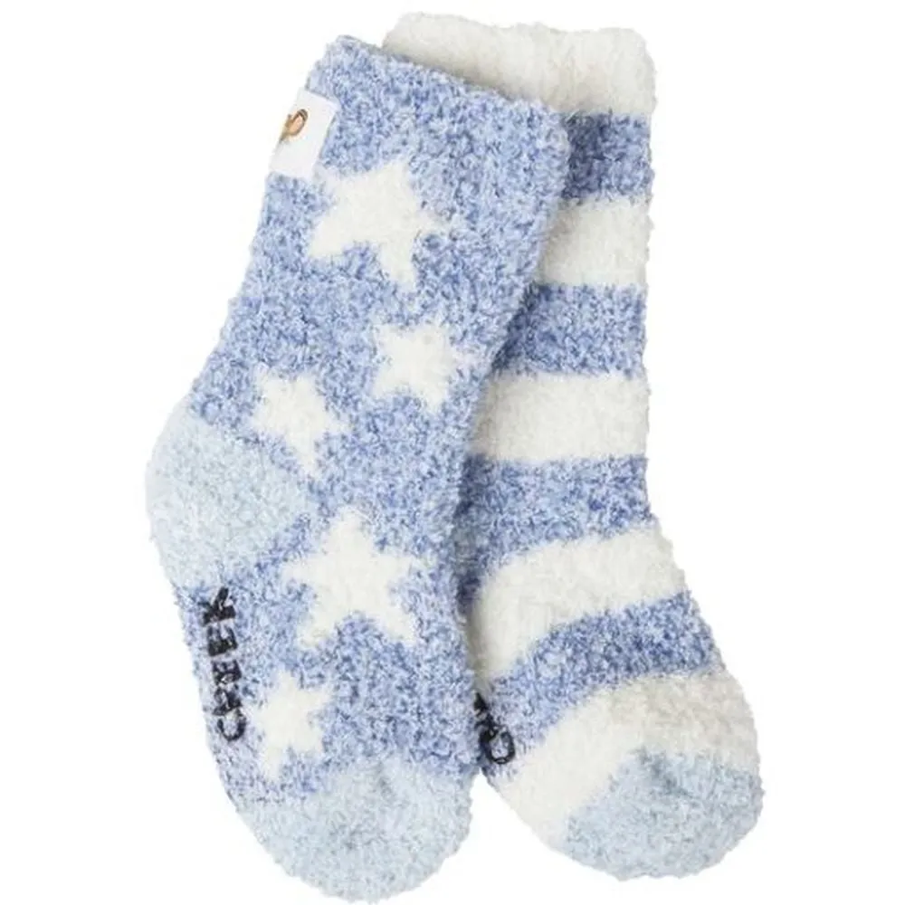 Kid's Snug Cozy Crew Socks W/ Grippers