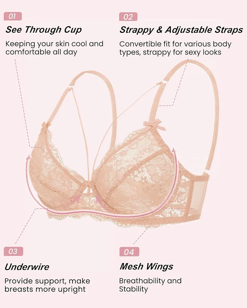 Lace Unlined Strappy Bras