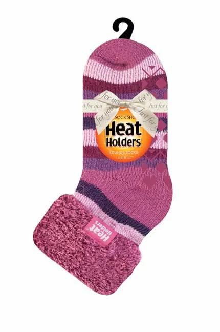 Ladies Original Queenswood Lounge Socks with Turnover Feather Top