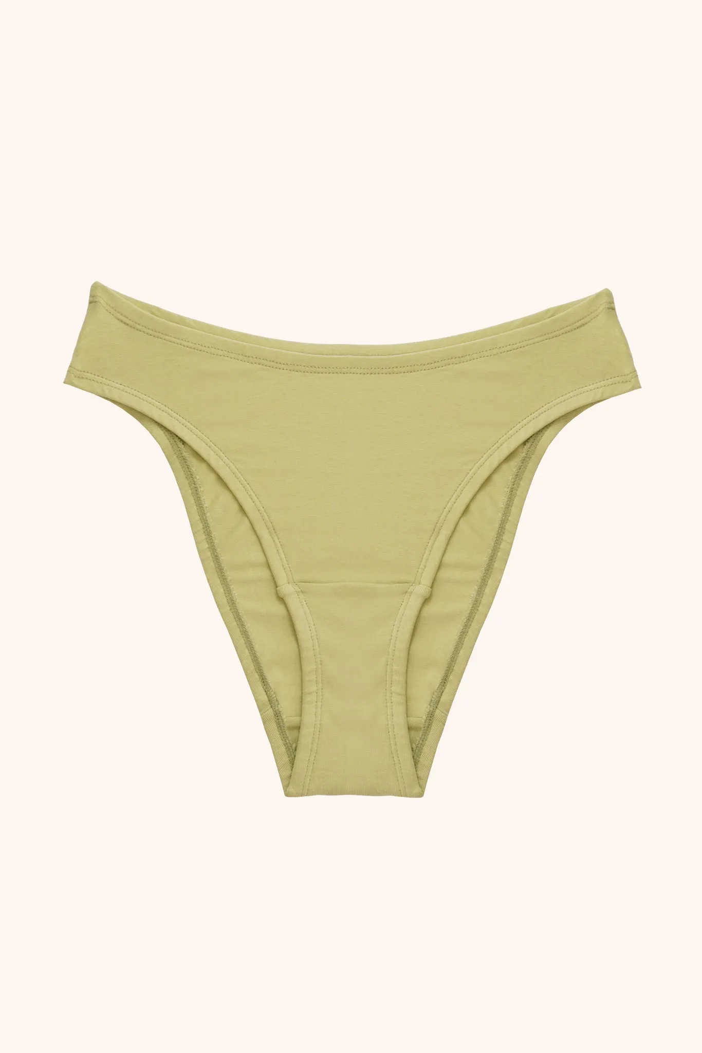 Meryl cotton high cut panties- dancing green