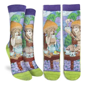 MUSHROOMS STEEPING HUMANS ACTIVE SOCKS