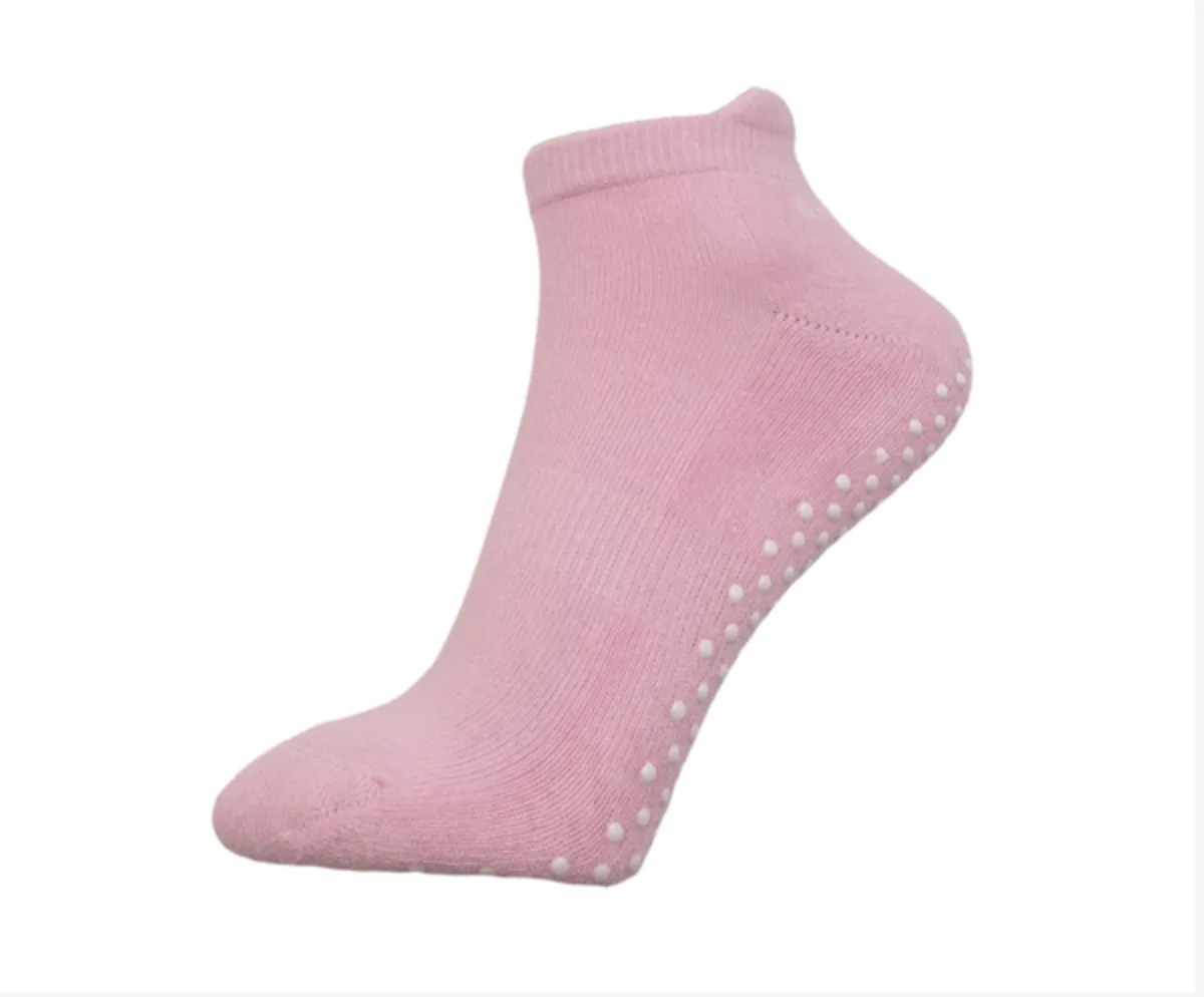 Non Slip Ankle Socks in Pink