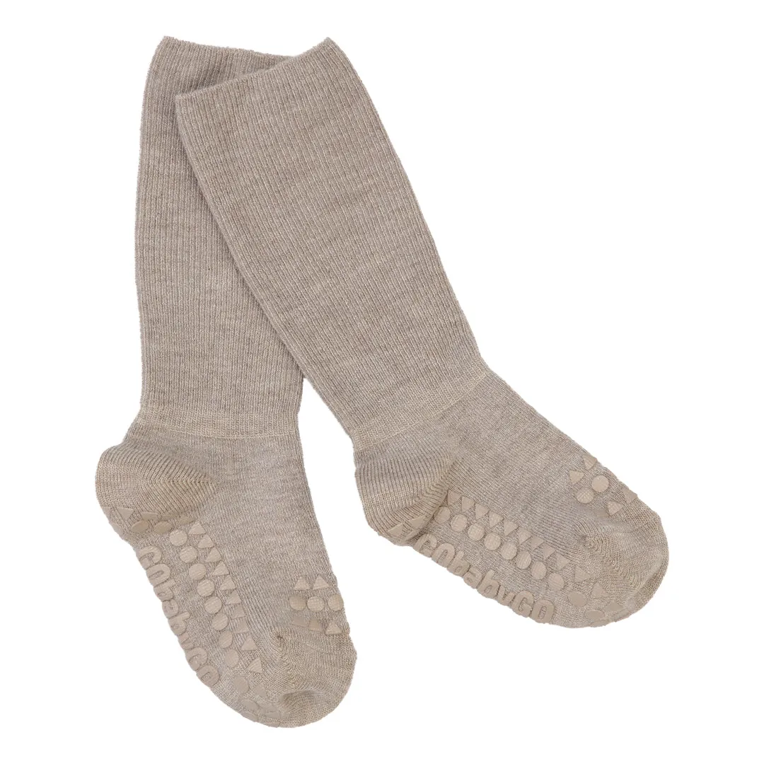 Non-Slip Grip Socks - Bamboo - Sand