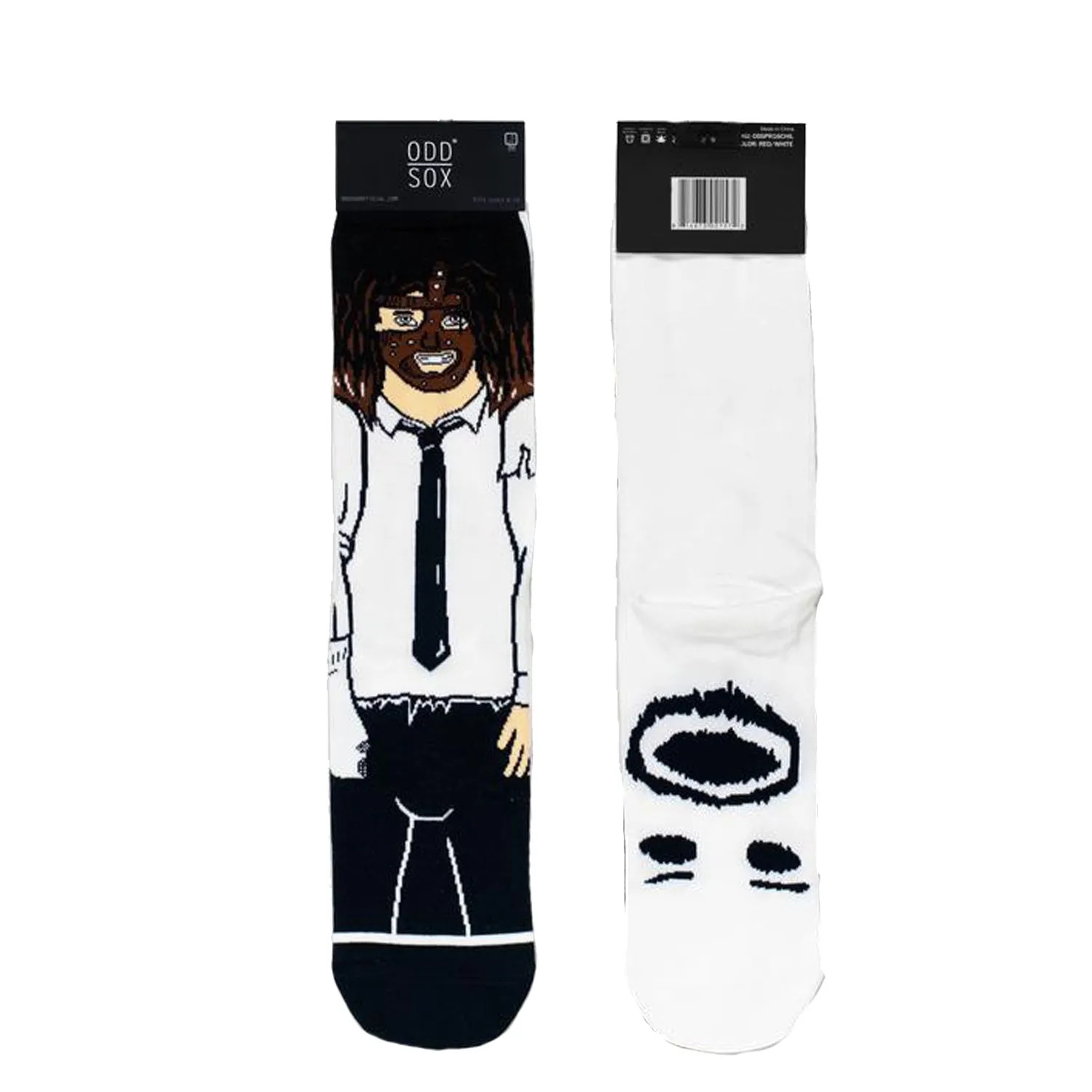 Odd Sox Men's Crew Socks - Mankind & Socko (WWE)